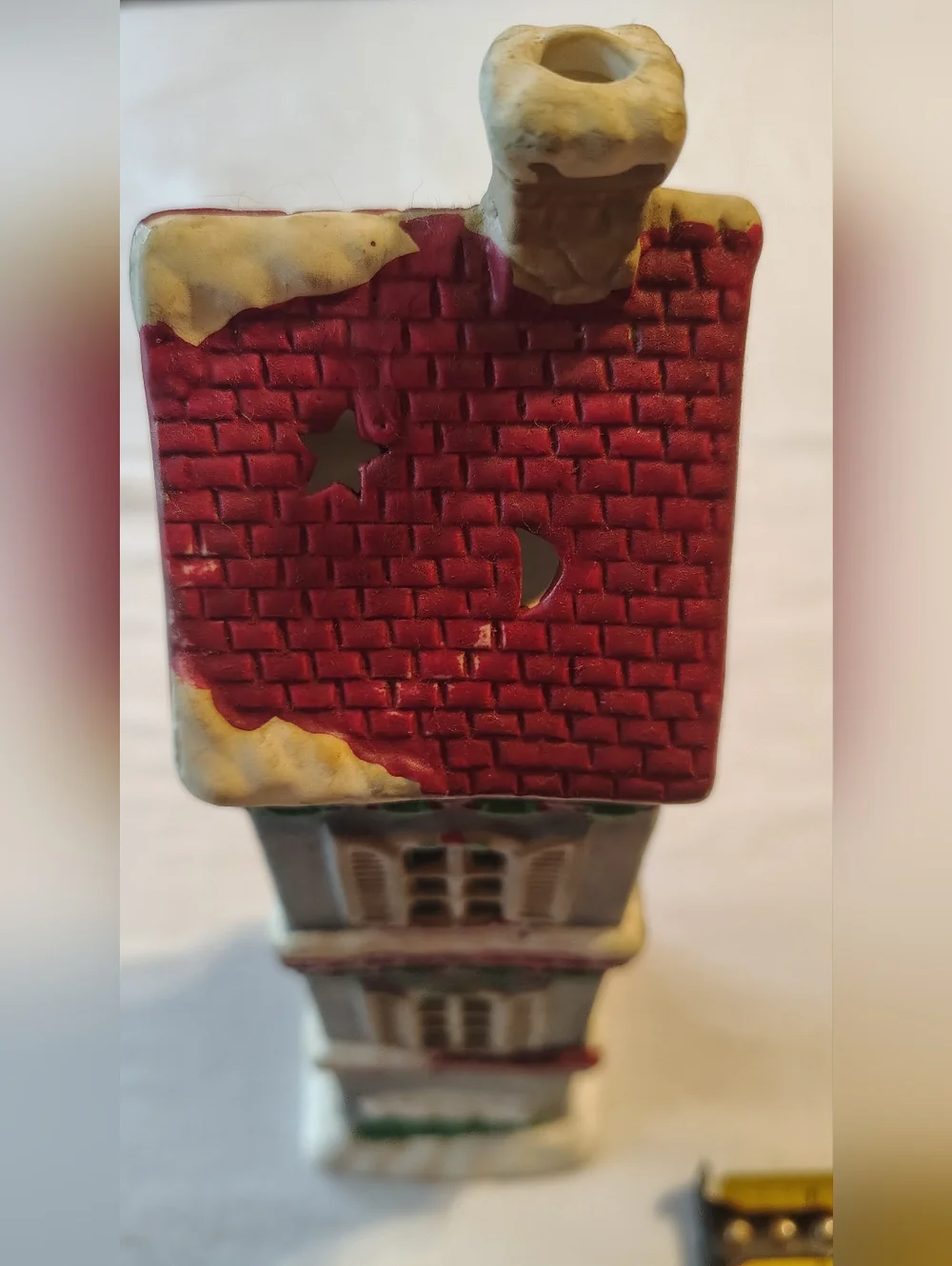 Vintage Christmas Three Story Cottage Candle Tower